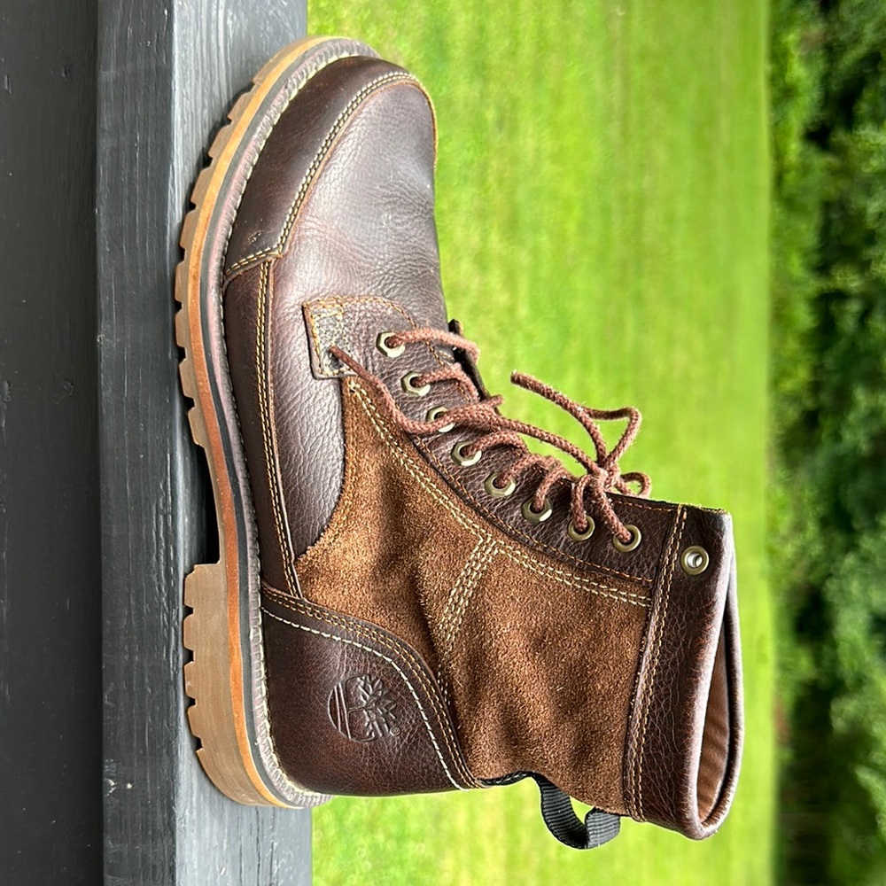 Timberland Men's Brown and Tan Leather Boots - Picture 13 of 14